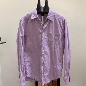 Purple Stripe Tailored Fit Button Down